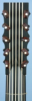 Voboam model baroque guitar peg head rear view