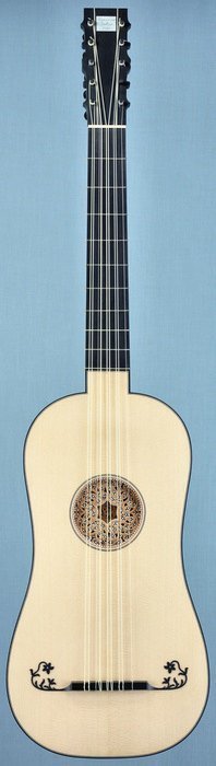 Voboam model baroque guitar front view