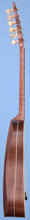 Kingwood fluted back vihuela (E.0748 "Chambure" model) side view