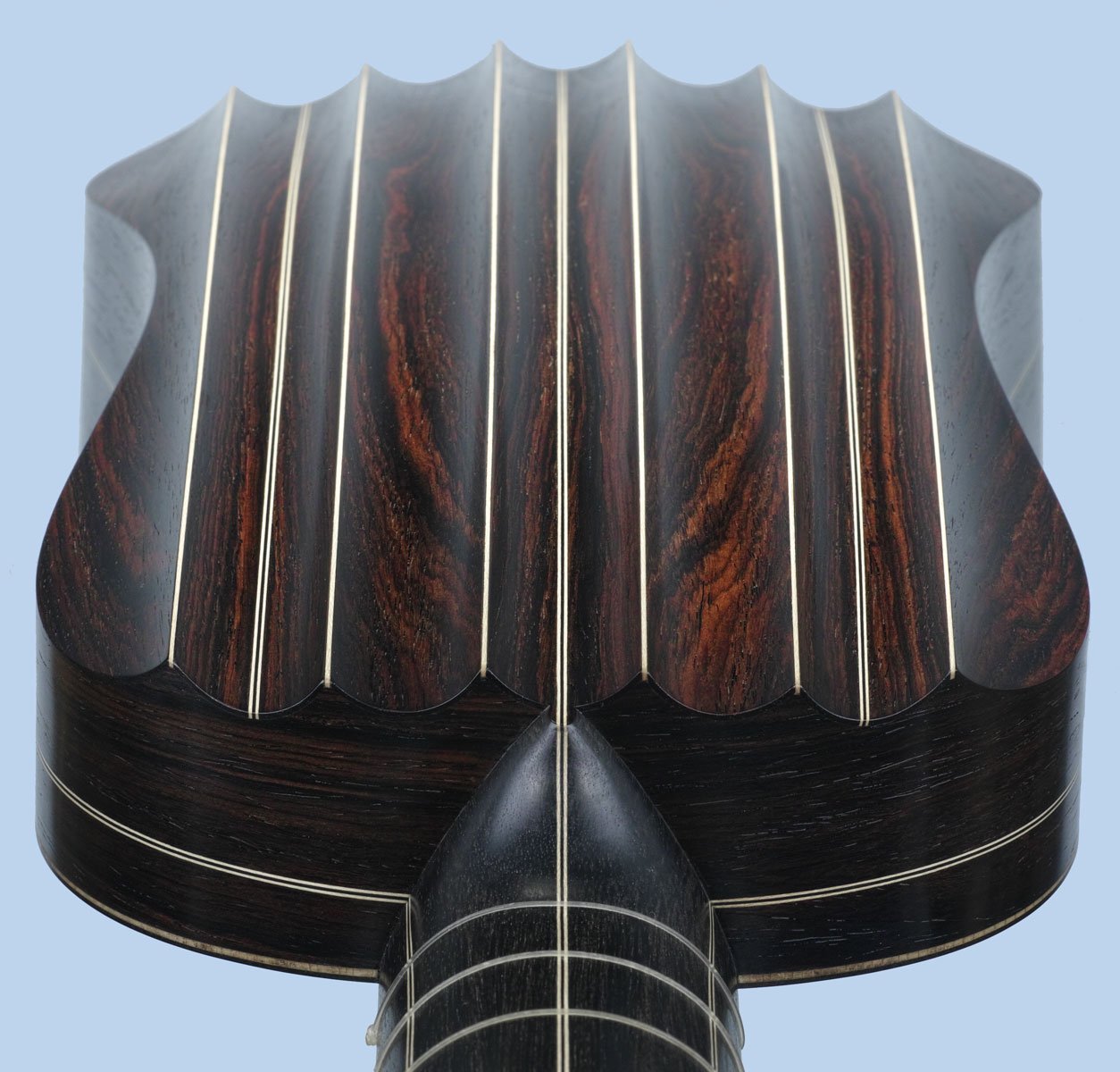 flutedback Dias vihuela body ribs in cocobolo