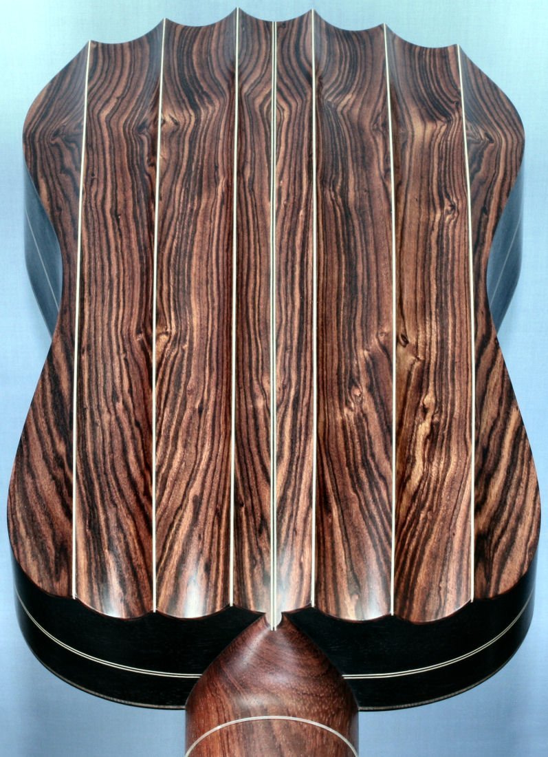 Kingwood fluted back vihuela ribs bookmatched