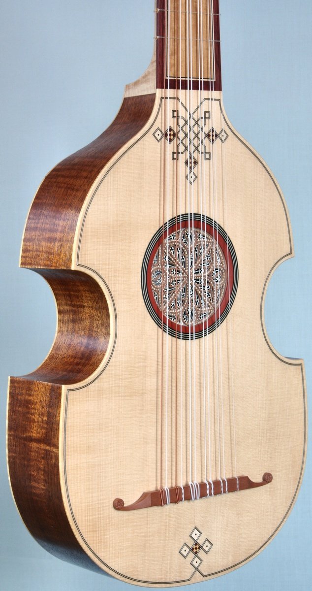 viola da mano body view in perspective