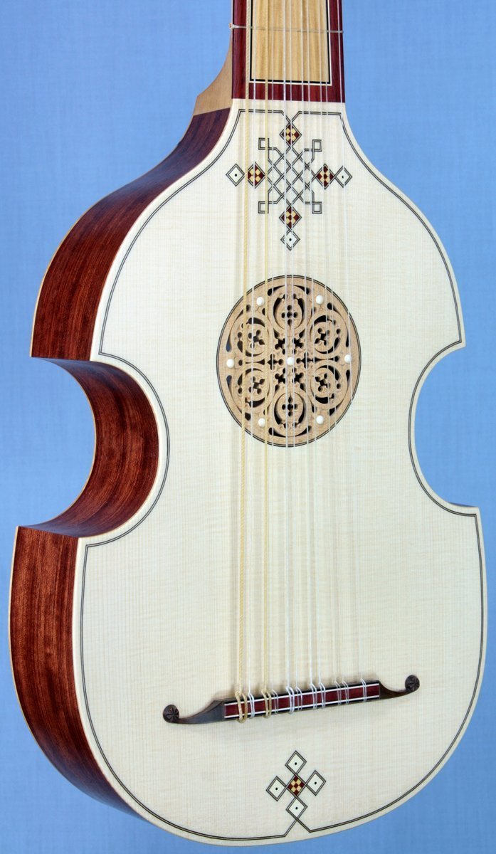 Viola da mano 'dai Libri' model soundboard view in perspective