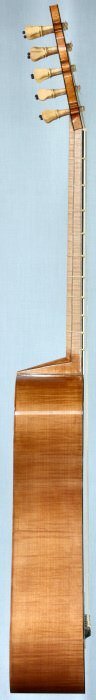 Stradivari guitar side view