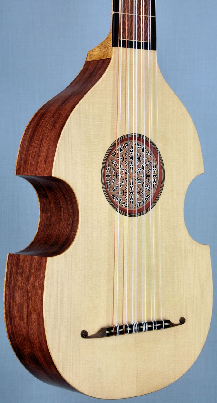 Viola da mano body in perspective view